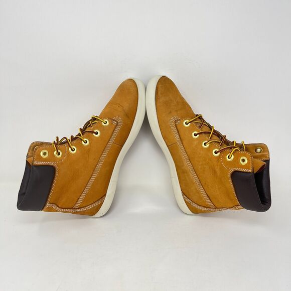 Timberland Flannery Brown Wheat High Top Chukka Boots Shoes Women's Size 7 - Picture 5 of 10